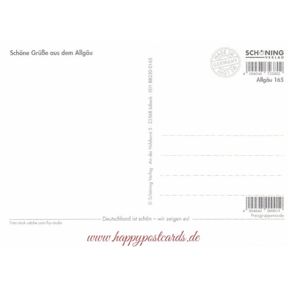 Kühe im Allgäu - Ansichtskarte