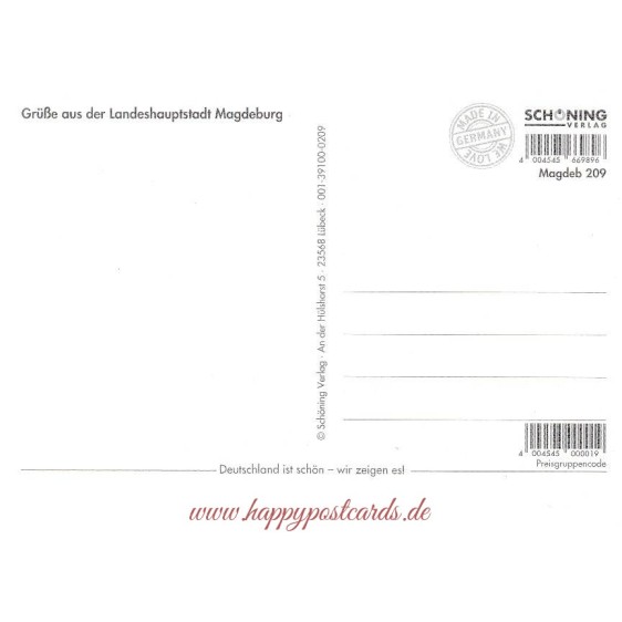 Message in a Bottle from Magdeburg - Viewcard