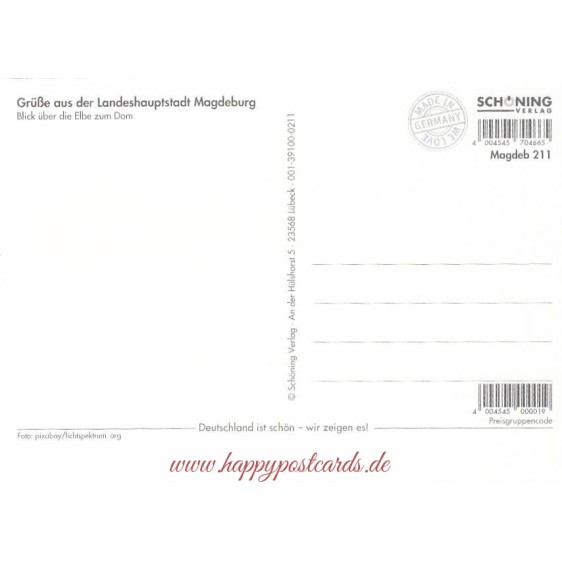 Magdeburg Elbe - Ansichtskarte