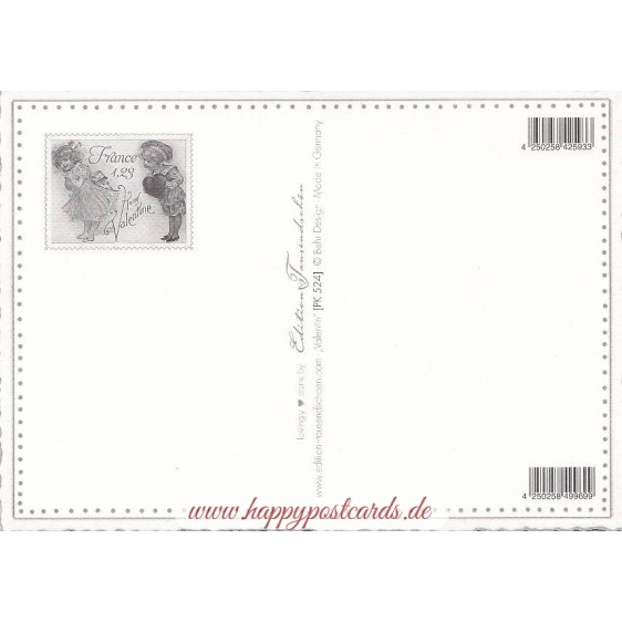 Valentine Greetings - Herzen - Tausendschön - Postkarte
