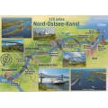 Nord-Ostsee-Kanal - Map - Postkarte