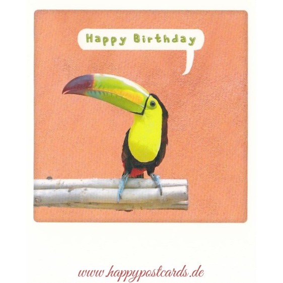 Happy Birthday Toucan - Pickmotion Postcard
