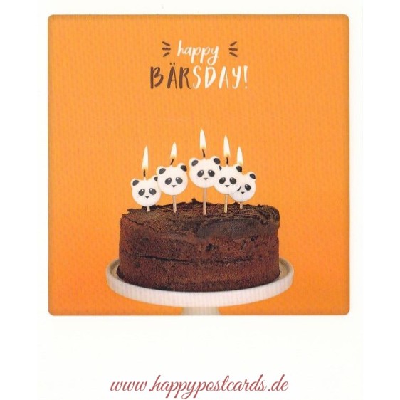 Happy Bärsday - Pickmotion Postcard
