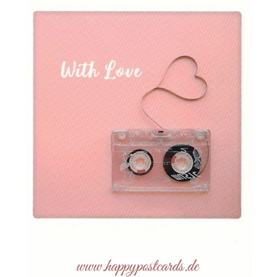 Tape - with love - Pickmotion Postcard