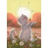Sommertag - Blaue Katzen - Postkarte