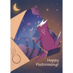Happy Postcrossing - Swing - Postcard