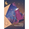 Happy Postcrossing - Himmelsschaukel - Postkarte