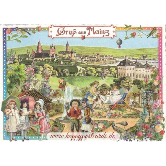 Gruß aus Mainz - Tausendschön - Postcard
