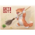 Get out! - Alexey Dolotov - Postkarte