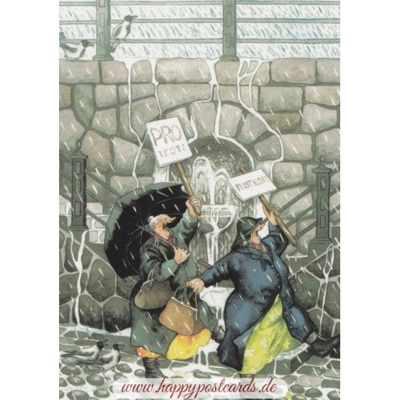 32 - Protest/ Old Ladies in Rain
