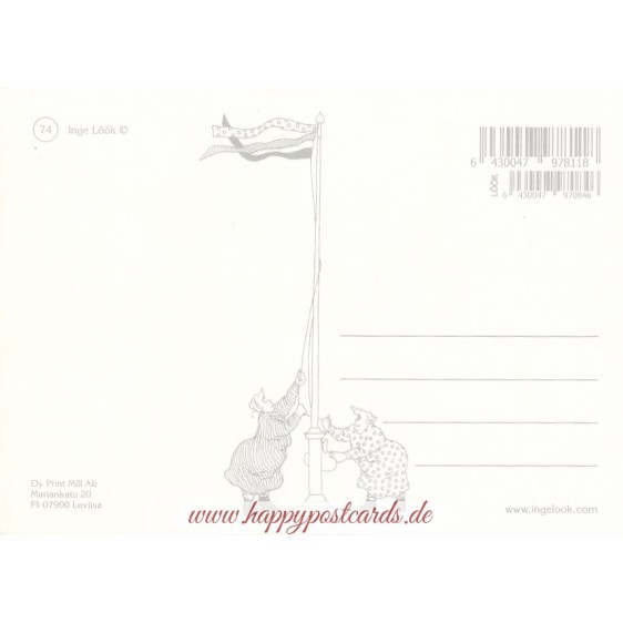 74 - Old Ladies diving - Löök Postcard