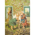 78 - Frauen bei der Baumpflege - Löök Postkarte