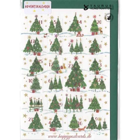 Christmastrees - Advent calendar