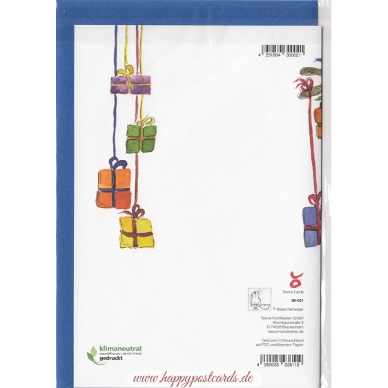 Reindeer with presents - Advent calendar