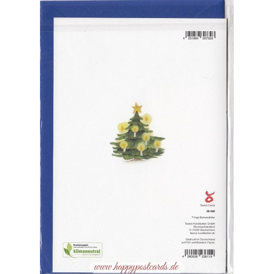 Animals around Christmastree - Advent calendar