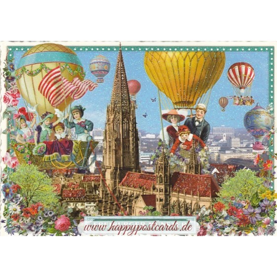 Freiburg Church - Tausendschön - Postcard
