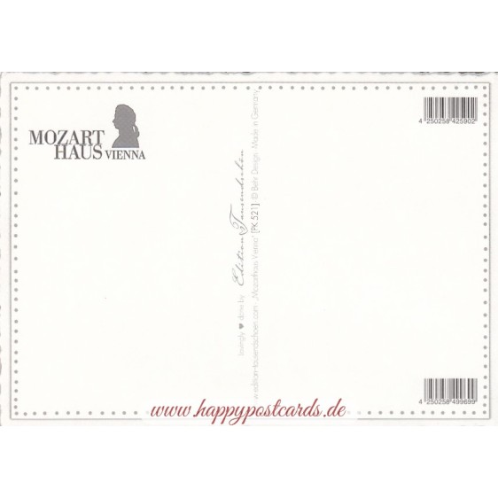 Wien - Mozarthaus - Tausendschön - Postkarte