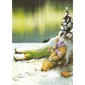 79 - Frauen betrachten Polarlichter - Löök Postkarte