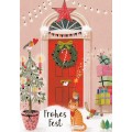 Frohes Fest - Front door - Mila Marquis Postcard