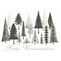 More about Frohe Weihnachten - Pine tree -  Christmas Postcard
