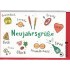 Neujahrsgrüße - New year greeting card