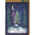 Zauberhafte Weihnachten - Tannenbäume - Weihnachtsgrußkarte