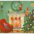 Gnomes at the chimney - Mila Marquis Postcard