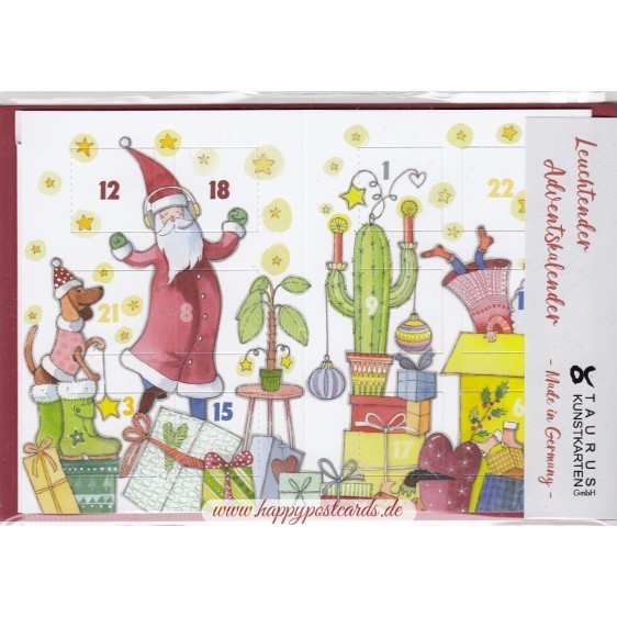 Weihnachtliches Wimmelbild - Leuchtender Adventskalender