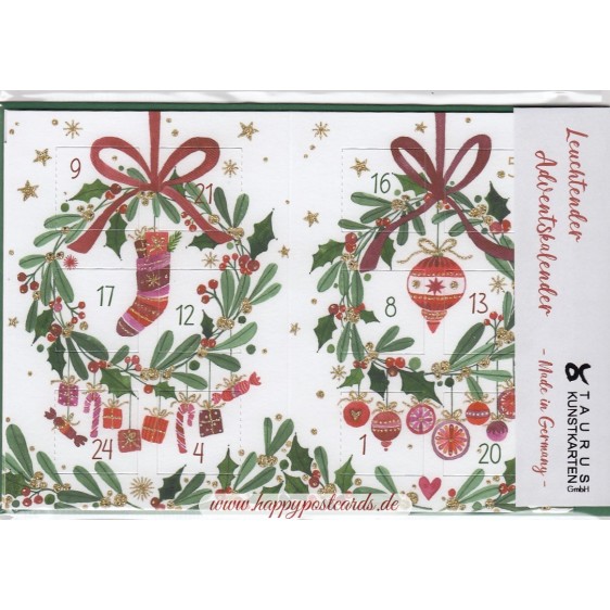 Wreaths - Luminous Advent calendar
