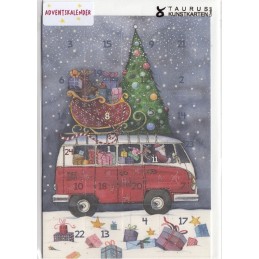 Weihnachtlicher Bulli- Adventskalender