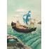3 - Old Ladies in Boat - postcard