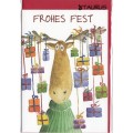 Moose with gifts - Christmas card