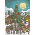 Wo hängen die zwei Lebkuchenherzen? - Christmas Postcard