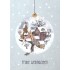Frohe Weihnachten - Dekoration ball - Christmas Postcard