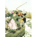 22 - Frauen auf der Hafenmauer - Postkarte