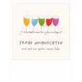 Frohe Weihnachten - Champagne glasses - Christmas PolaCard