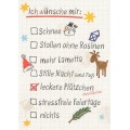 Wunschliste - Weihnachtskarte