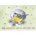 Frohe Weihnachten - Meise - Weihnachtskarte
