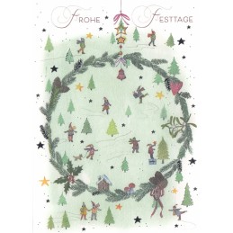 More about Frohe Festtage - Kranz - Weihnachtskarte