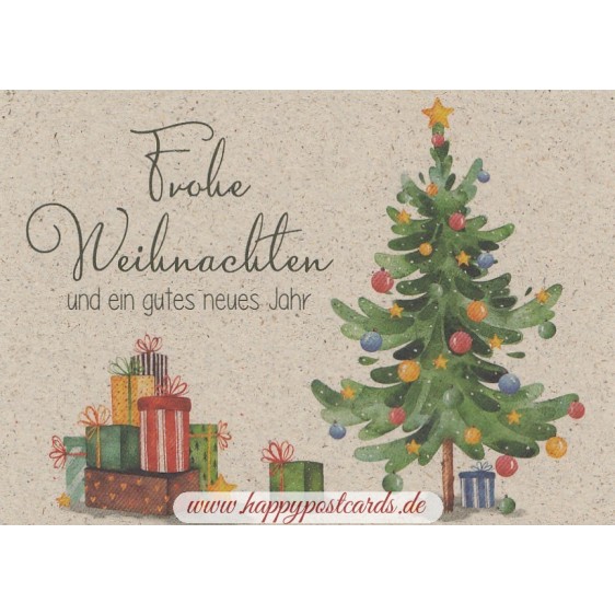 Frohe Weihnachten und ein gutes neues Jahr - Grass Postcard