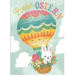 More about Bunny in Hot-air balloon - Easter Postcard
