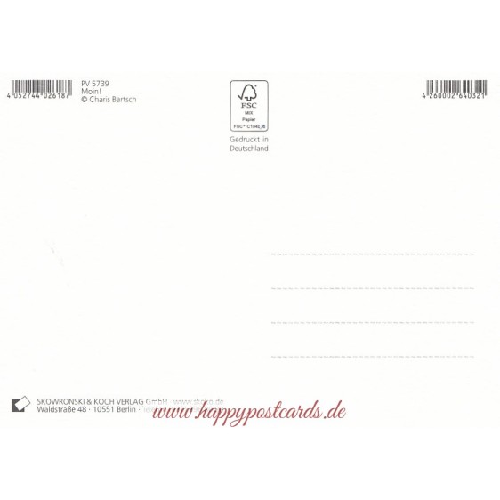 Moin! - Seagulls talking - Postcard