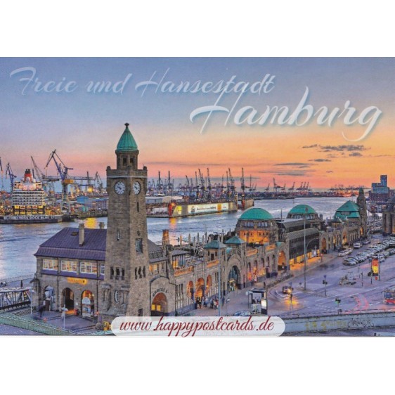 Hamburg - Landungsbrücken - Viewcard