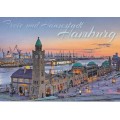 Hamburg - Landungsbrücken - Ansichtskarte