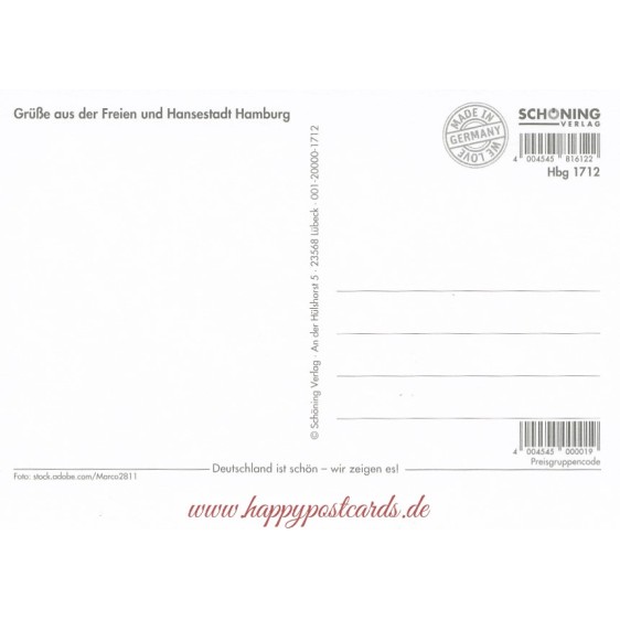 Hamburg - Landungsbrücken - Viewcard