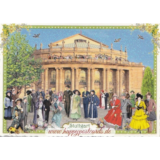 Stuttgart - Opera - Tausendschön - Postcard