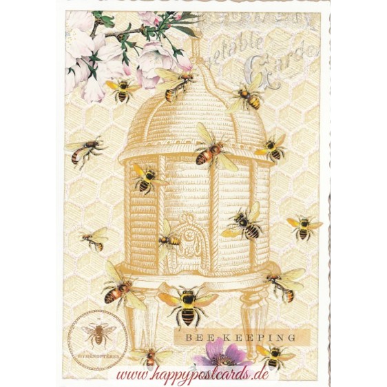 Bee keeping - Tausendschön - Postcard