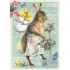 Hase mit Küken - Tausendschön - Osterkarte