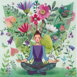 Woman does Yoga - Mila Marquis Postcard
