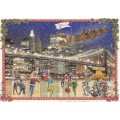 New York - Brooklyn Bridge- Merry Christmas - Tausendschön - Postkarte